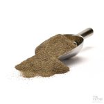 Finmalt økologisk sort pepper i liten krydderskje