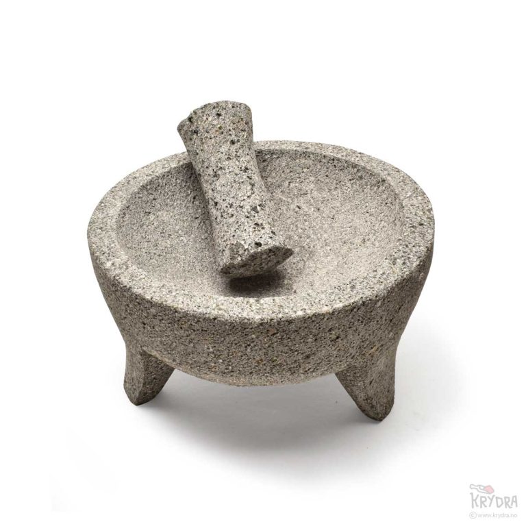 Molcajete fra Krydra – håndhugget i vulkansk stein i Mexico
