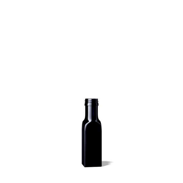 100 ml Miron Castor oljeflaske med høyt, slankt og firkantet design, perfekt for naturlige oljer.