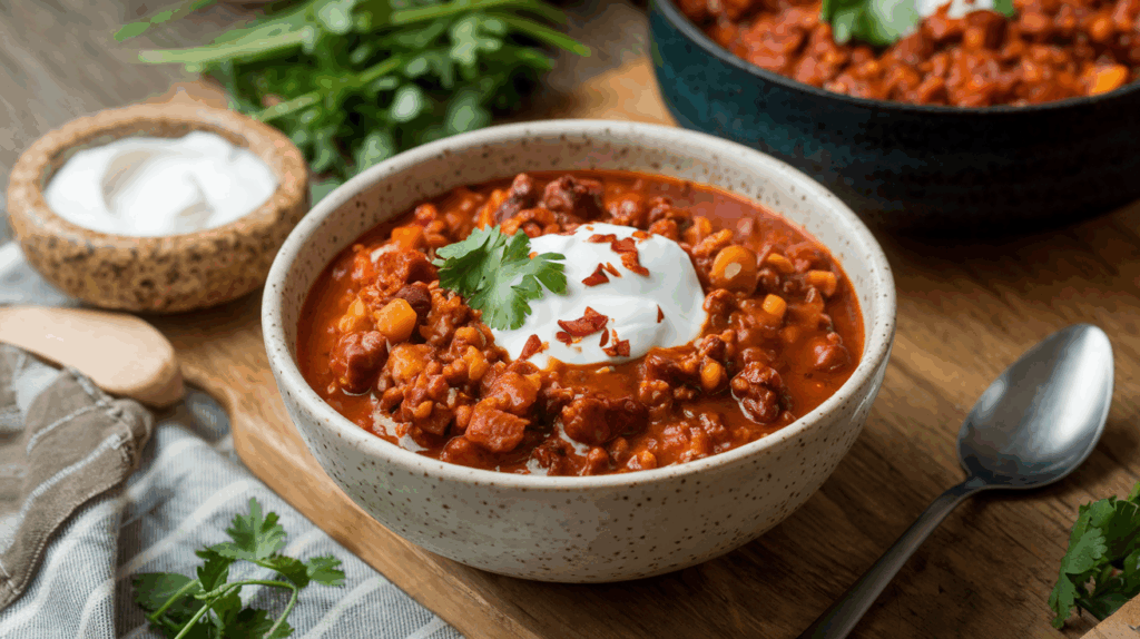 Chili con Carne i en bolle :)