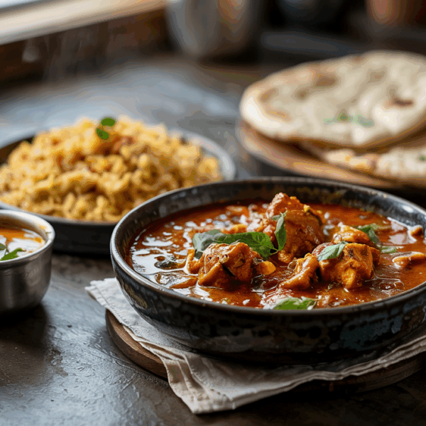 Enkel Vindaloo med Svinekjøtt