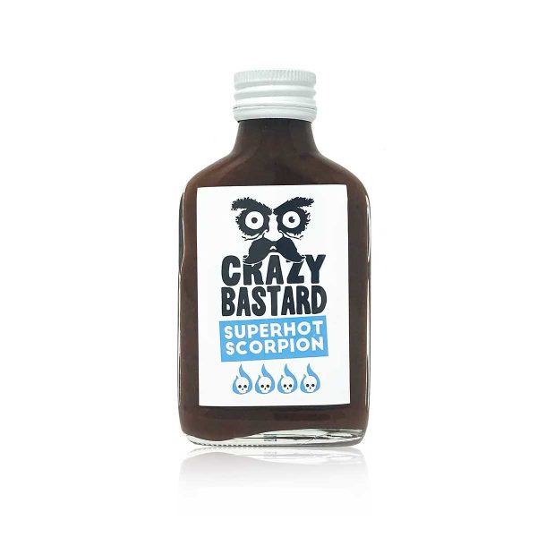 Crazy Bastard Superhot Scorpion Hotsaus-flaske