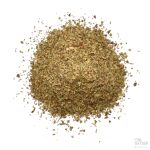 Italiensk krydderblanding sett ovenfra på hvit bakgrunn