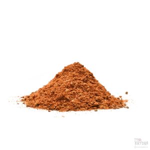 Fajitas-krydder i en liten haug, perfekt for autentisk tex-mex-smak til kylling, biff og grønnsaker.