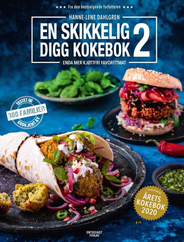 Forsiden av En skikkelig digg kokebok 2 av Hanne-Lene Dahlgren
