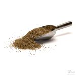 Ajwain-frø med skje