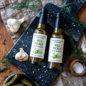 Løkken Gaard Dill Pickle Hot Sauce med dill, hvitløk og sylteagurk